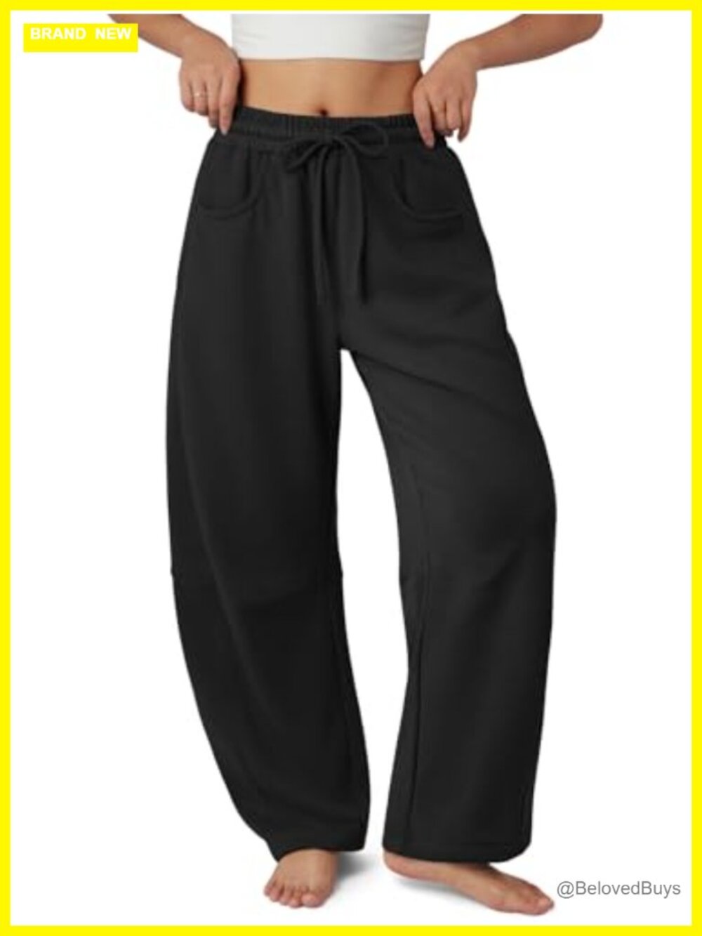 Barely Worn ATHMILE Barrel Sweatpants Wide Leg Baggy Lounge Pants
